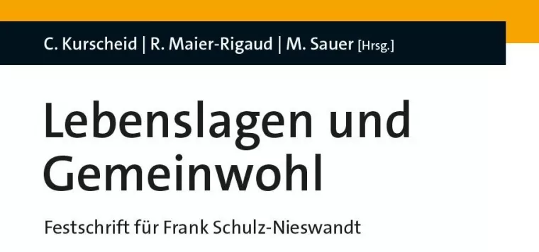 Buchcover des Buches "Lebenslagen und Gemeinwohl" 