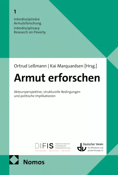 Das Buchcover des Titels "Armut erforschen" Das Buchcover des Titels "Armut erforschen"