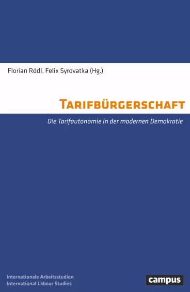 Das Buchcover des Titels "Tarifbürgerschaft" von Florian Rödl und Felix Syrovatka